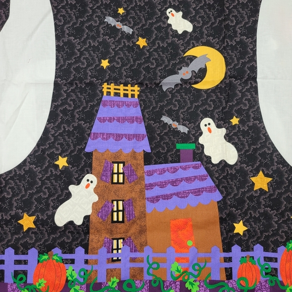 Cut & Sew Vest Fabric Panel A LITTLE BIT SPOOKY - Picture 2 of 16
